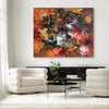 Vibrant abstract canvas art with earthy color tones and a blurred, ethereal design, extra large paintings for sale, art