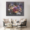 Modern fluid art on canvas, British artist original, perfect for stylish home decor