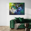 Colorful abstract landscape painting | Earthy color art on canvas | Large modern artwork for home or office decor | Original abstract canvas by Paresh Nrshinga