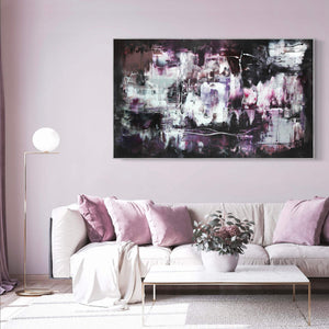 Large abstract artwork | Distant Skies 36x60" | Paresh Nrshinga Abstract Art