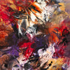 Vibrant Abstract Art | Multicolour Canvas Painting with Dramatic Brushstrokes and Expressive Colors