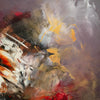 Vibrant Abstract Art Canvas | Moonlit Garden I 47x59"
Colorful abstract painting featuring bold brushstrokes in shades of red, yellow, and white on a textured canvas.