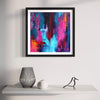Vibrant abstract artwork - Colorful brushstrokes, modern painting, large canvas print, bright hues, artistic expression, contemporary decor