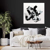 Bold Black and White Abstract Painting | Expressive Modern Art for Contemporary Home Decor
