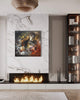Expansive Abstract Artwork | Vibrant Large Canvas Painting in Contemporary Living Room