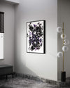 Abstract Monochrome Artwork | Framed Expressive Painting on Wall, Minimalist Modern Art Display in Minimalist Interior