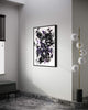 Abstract Monochrome Artwork | Framed Expressive Painting on Wall, Minimalist Modern Art Display in Minimalist Interior