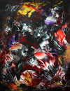 Vibrant Abstract Canvas Art | Eternal Note I by Paresh Nrshinga
