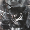 Chromatic Symphony - Striking abstract portrait with bold brush strokes in black and white tones, showcasing Paresh Nrshinga's modern artistic style.