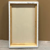 Large white canvas frame for abstract landscape art