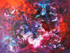 Vibrant Abstract Artwork | Colorful Modern Art Canvas | Dramatic Earthy Tones