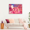 Vibrant abstract art | Colorful floral arrangement canvas art