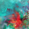 Large Abstract Art | April In Paris 100x100cm
This original abstract painting features a vibrant blend of turquoise, red, and green brushstrokes, creating a dynamic and eye-catching composition on a large 100x100cm canvas. The energetic colors and expressive brush movements give the artwork a sense of movement and energy, making it a bold and captivating addition to any modern or contemporary interior.