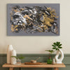 Large abstract painting with earthy colors | Golden Whispers I 22x36"
