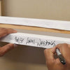 Large abstract artwork on canvas with artist's signature