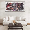 Vibrant Abstract Artwork | Large Painting Adorns Modern Living Room