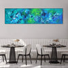 Vibrant Aqua Dreamscape | Large Abstract Painting on Canvas