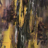 Large abstract landscape artwork with earthy, vibrant colors in shades of brown, yellow, and purple. Featuring a textured, expressive brushwork creating a sense of depth and movement. Titled "Light Of The World 36x48" and available at the Paresh Nrshinga Abstract Art store.
