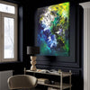 Vibrant abstract landscape art | Extra large painting "Chasing The Sunshine" | Modern artwork with earthy colors and bold brushstrokes | Affordable British art by Paresh Nrshinga
