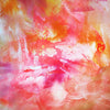 Vibrant Abstract Art | Fiery Explosion of Colors | Large Pink and Orange Canvas