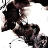 Abstract black and white brushstrokes | Dramatic expressionist art | Powerful abstract painting | Monochrome artistic composition