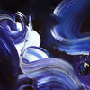 Dynamic Blue Abstract Canvas Art large-square-abstract-paintings-