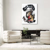 Expressive Abstract Art | Dramatic Monochrome Painting on Canvas