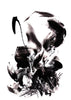 Black and White Abstract Art | Essence in Motion II 34x48"