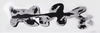 Black and White Abstract Art | Expressive Brushstrokes on 24x72" Canvas