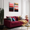 Rothko Inspired Abstract Art | Caramel Dunes II 18x33" - Vibrant Modern Painting Decor