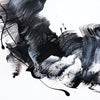 Gestural Abstract Painting | Bold Monochrome Brushstrokes