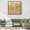 Gold Textured Abstract Square Art | Sunrise I 40x40"
