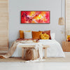 Vibrant Orange Abstract Painting | Peaceful Flame Artwork on Canvas