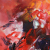 Vibrant Abstract Canvas Art | Love To Shine 36x36" Large abstract art for sale
