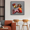 Fiery Symphony III - Vibrant Abstract Art