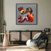Vibrant abstract art | Fiery Symphony III 36x36"