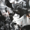 Abstract Black and White Brushstrokes | Artistic Modern Painting on Canvas