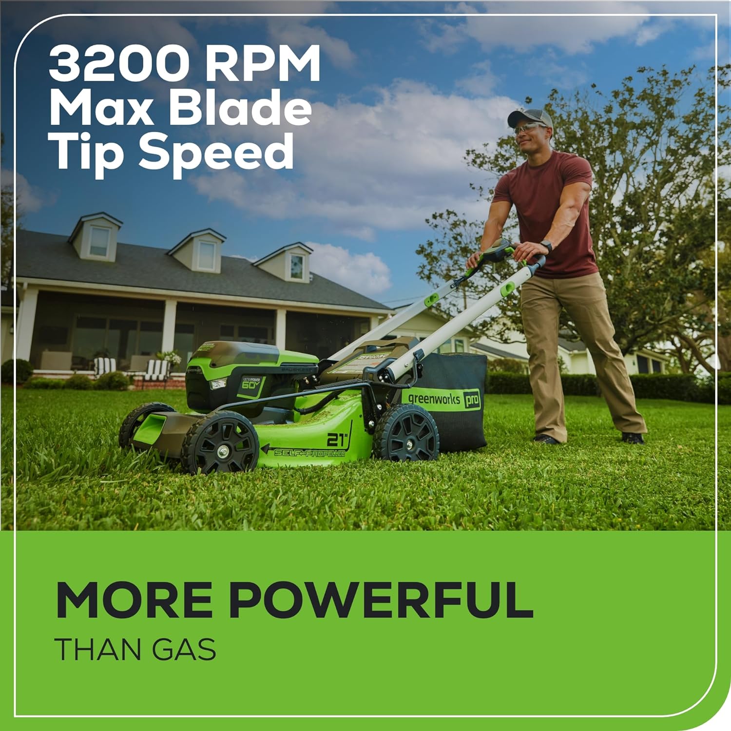 Greenworks 60V 21” Cordless Lawn Mower