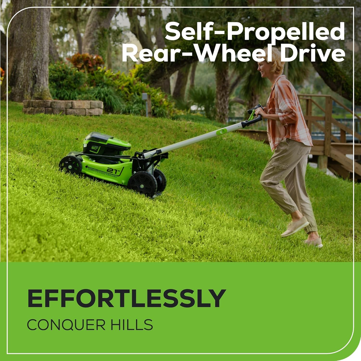 Greenworks 60V 21” Cordless Lawn Mower
