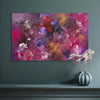 Vibrant Abstract Art | Swirling Violets and Pinks in 30x48" Canvas