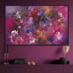 Vibrant Abstract Landscape | Colorful Brushstrokes on Canvas
