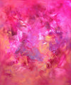 Vibrant Abstract Artwork | Swirling Brushstrokes of Vivid Pink, Orange, and Purple