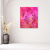 Vibrant pink abstract canvas art | Blossom Haze 100x120 cm