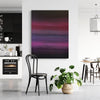 Vibrant abstract painting | Large purple and pink canvas art for modern interior