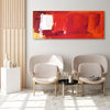 Vibrant Red Abstract Landscape | Striking Artwork for Modern Interiors