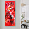 Vibrant Red Abstract Art | Quiet Flame I