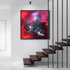 Vibrant modern abstract painting | Careless Heart 100x100cm