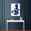 Vibrant Abstract Painting | Bold Blue Brushstrokes on Canvas