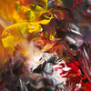 Vibrant abstract artwork | Multicolour Art | Summer Forest I and II 55x44"x2