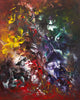 Vibrant Abstract Art | Colorful Artistic Expression on Canvas 55x44"x2
Multicoloured abstract painting with bold brush strokes and a dynamic, energetic composition. Earthy tones of red, yellow, and green combine with vibrant splashes of blue and purple for a captivating, modern artwork.